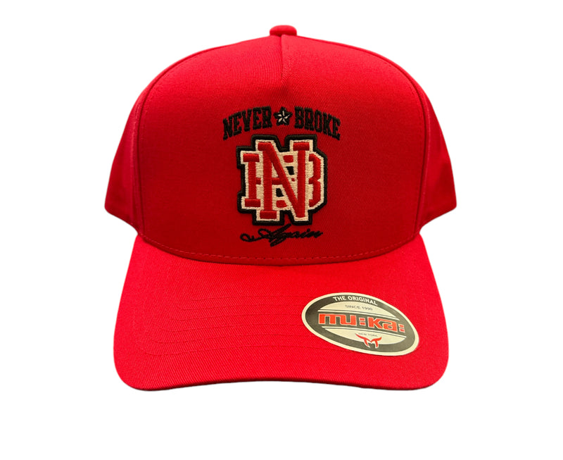 Muka 'Never Broke Again' Snapback Hat (Red) S4429