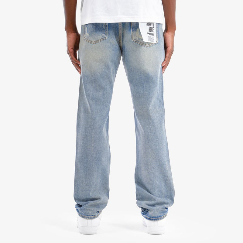 VOYAGE STUDIO ‘Stone On Repair’ Full Rhinestone Straight Fit Denim (LSB) 53P10