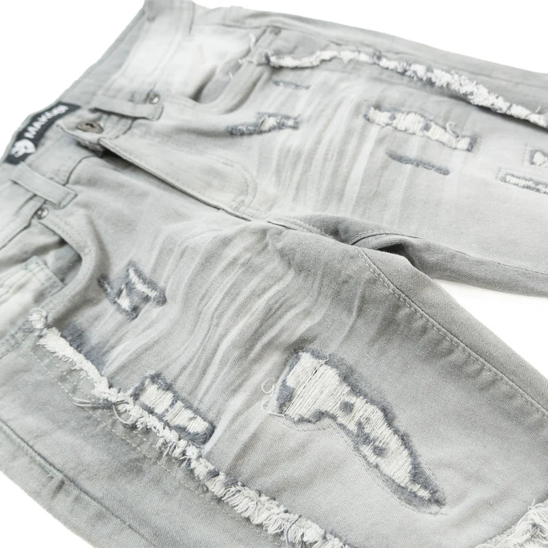 Makobi Kids "Giannos" Stacked Denim (Gray) B1997