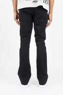 Roar Denim 'Rhinestone' Stacked Flare Denim (Jet Black) G52-679 - FRESH N FITTED