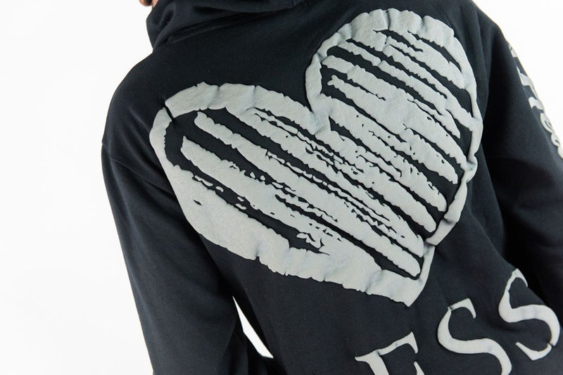 Rebel Minds 'Heartless' Hoodie (Black) 152-321