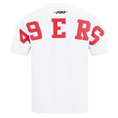 Pro Standard 'San Francisco 49ers Wingspan' Drop Shoulder T-Shirt (White) FS41410470 - FRESH N FITTED