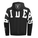 Pro Standard 'Las Vegas Raiders Wingspan' Drop Shoulder Hoodie (Black) FOR5410450 - FRESH N FITTED