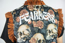 Rebel Minds 'Skulls' Tapestry Vest (Orange) 641-594 - FRESH N FITTED