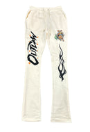 Black Pike 'Outlaw' Stacked Joggers (Natural) FB3465 - FRESH N FITTED