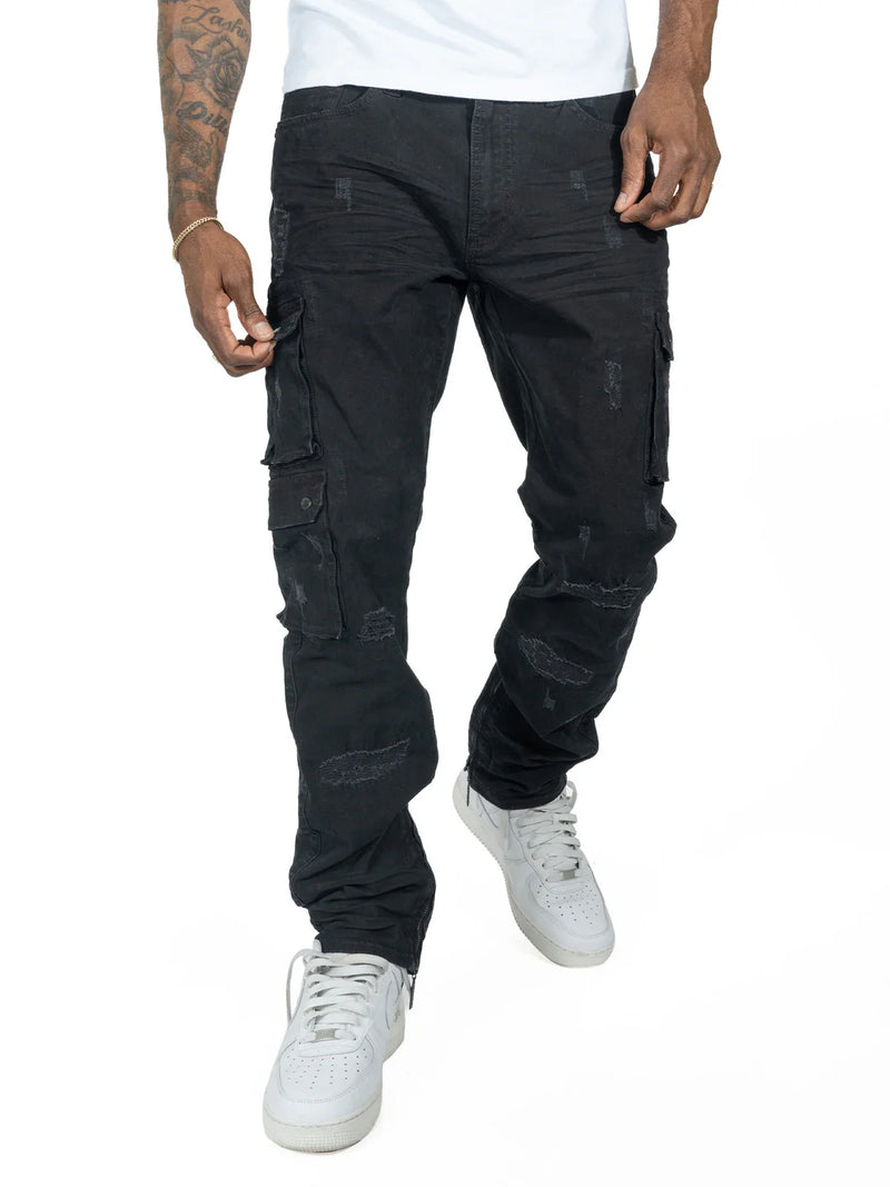 Makobi 'Berteli' Cargo Pants (Black) M1737