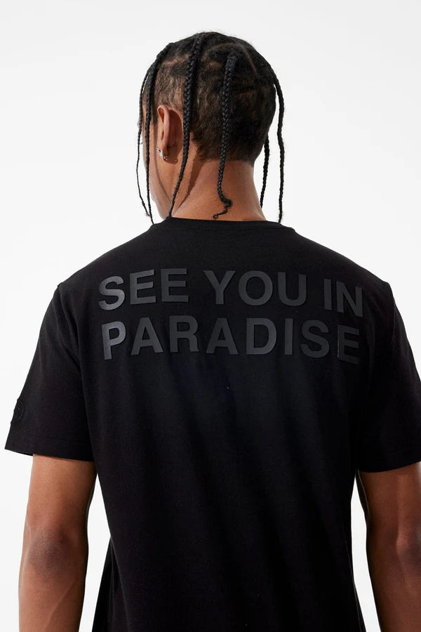 Jordan Craig "Paradise" T-Shirt (Black) 9097A - FRESH N FITTED-2 INC