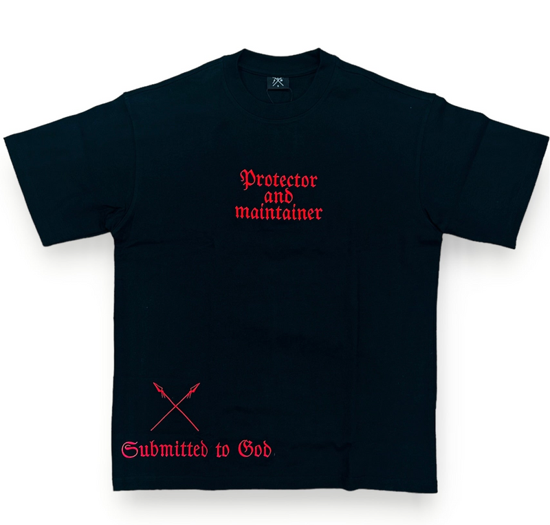 Protector and Maintainer 'Fear The Most High' T-Shirt (Black/Red)