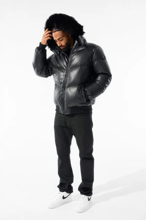 Jordan Craig Thriller Puffer Jacket Black 91636 FRESH N FITTED