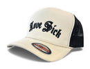 MUKA Love Sick trucker hat ivory black T5521
