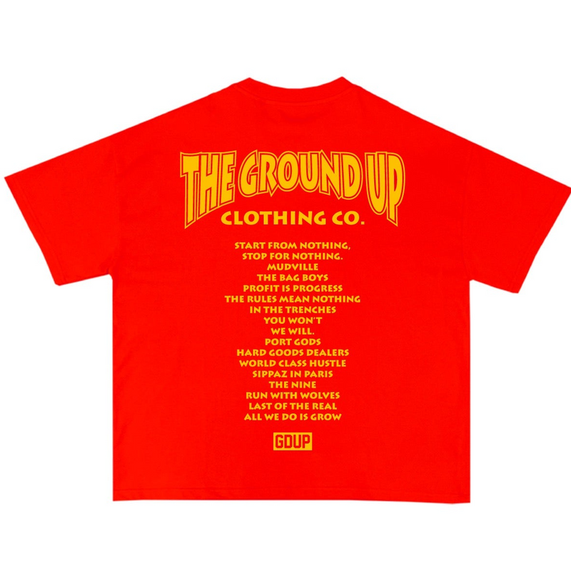 The Ground Up 'Reaper' T-Shirt (Red)