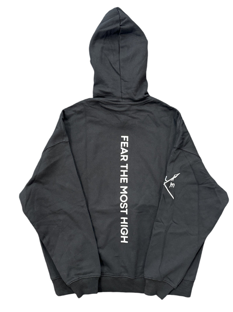 Protector and Maintainer 'Built Tough' French Terry Pullover Hoodie (Black/White)