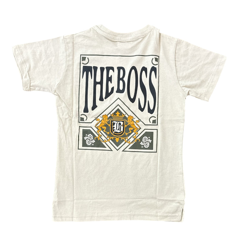 FWRD Kids 'The Boss' T-Shirt (Stone/Olive) FW-180528K