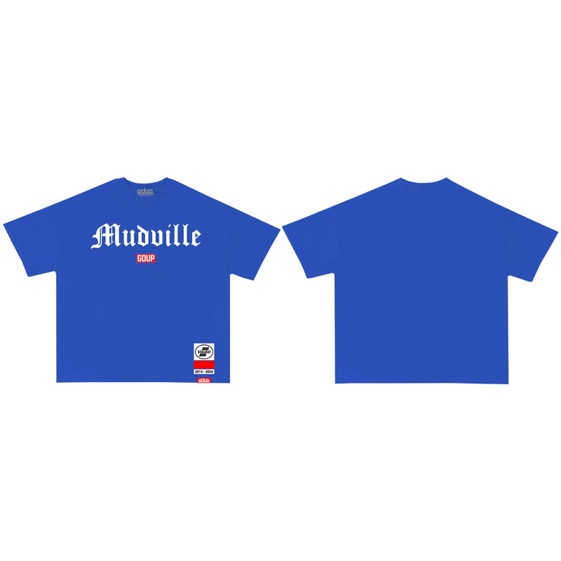 The Ground Up 'Mudville' T-Shirt (Blue) - FRESH N FITTED-2 INC