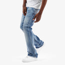 Copper Rivet 'Cross Hatch' Flare Denim (DSB) 533017