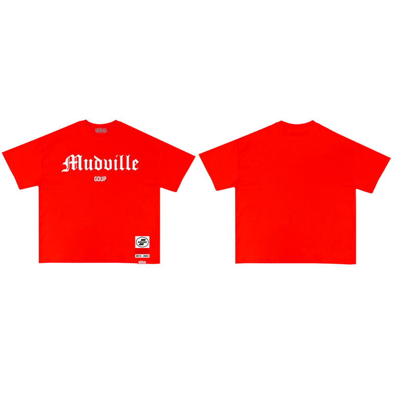The Ground Up 'Mudville' T-Shirt (Red) - FRESH N FITTED-2 INC