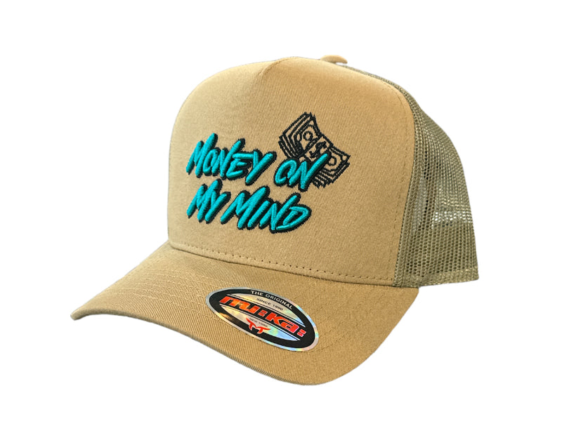 Muka 'Money On My Mind' Trucker Hat (Khaki) T5405 - Fresh N Fitted Inc 2