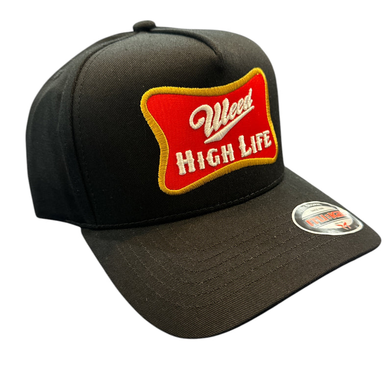 Muka 'Weed High Life' Snapback Hat (Black) S4437