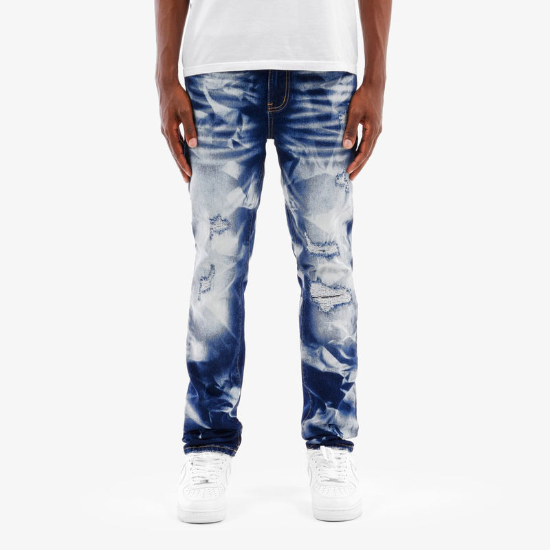 Copper Rivet 'Rip' Heavy Bleach Wash Denim (LSB) 533010