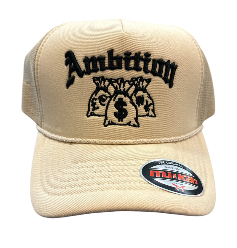 Muka 'Ambition' Trucker Hat (Oatmeal) T5439