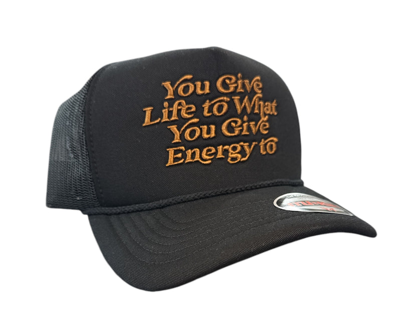 MUKA 'Give Life' Trucker Hat (Black) T5463A