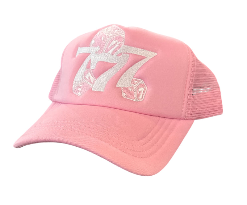 7M '777' Trucker Hat (Pink) - FRESH N FITTED