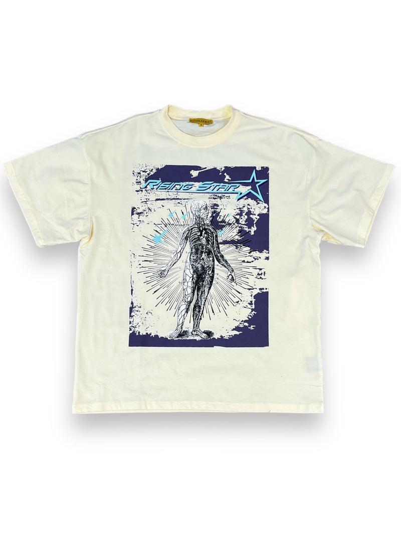 Civilized 'Rising Star' T-shirt (Natural) CV5717 - Fresh N Fitted Inc 2