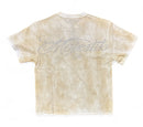 Majestik 'Sports World Tour' Garment Dyed Cropped T-Shirt (Eggshell) TE2579