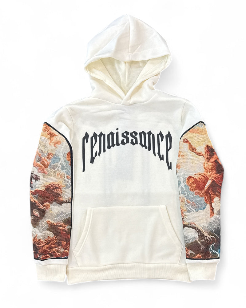 Black Pike Kids 'Renaissance' Tapestry Hoodie (Natural) FB2537SK