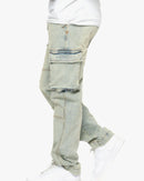 Anom 'Lash' Cargo Pockets Denim (L.Blue Wash) ANM166SKT - FRESH N FITTED