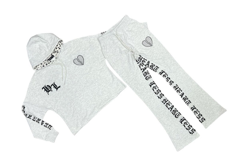 Focus 'Heartless' Stacked Stone Sweatpants (Grey)80559 - FRESH N FITTED