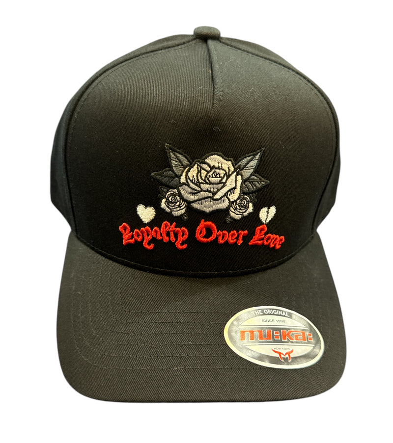 Muka 'Loyalty Over Love' Snapback Hat (Black) S4440