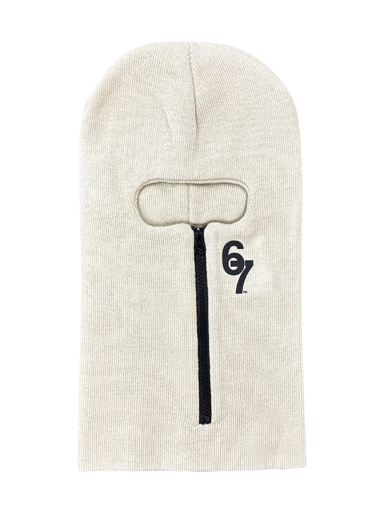 67 'Zip' Ski Mask (Beige) - FRESH N FITTED