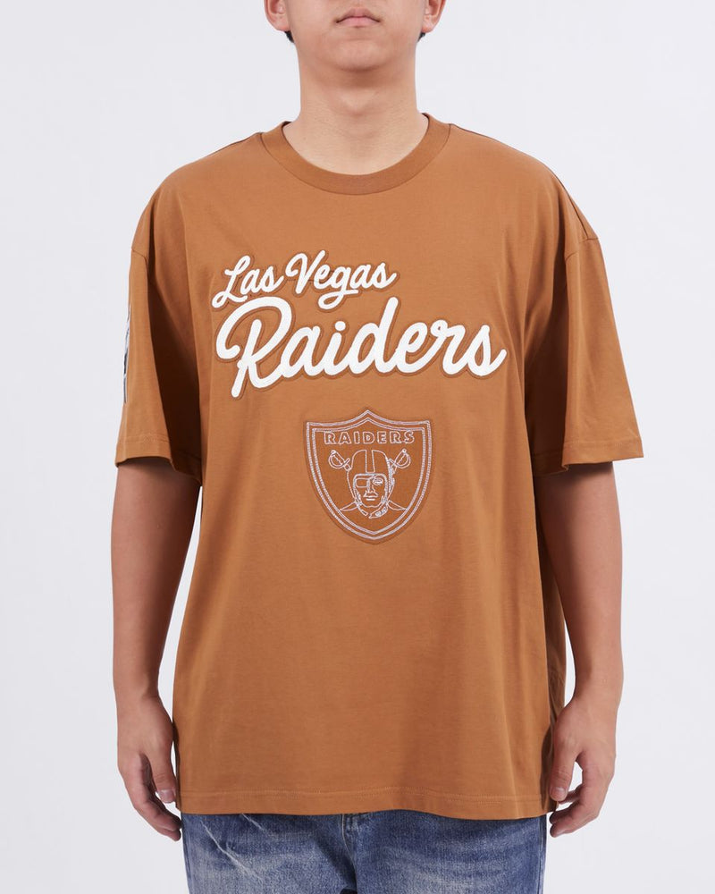 Pro Standard 'Las Vegas Raiders Paint The City' Drop Shoulder T-Shirt (Clay Brown) FOR1410397