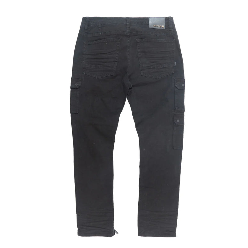 Makobi 'Berteli' Cargo Pants (Black) M1737