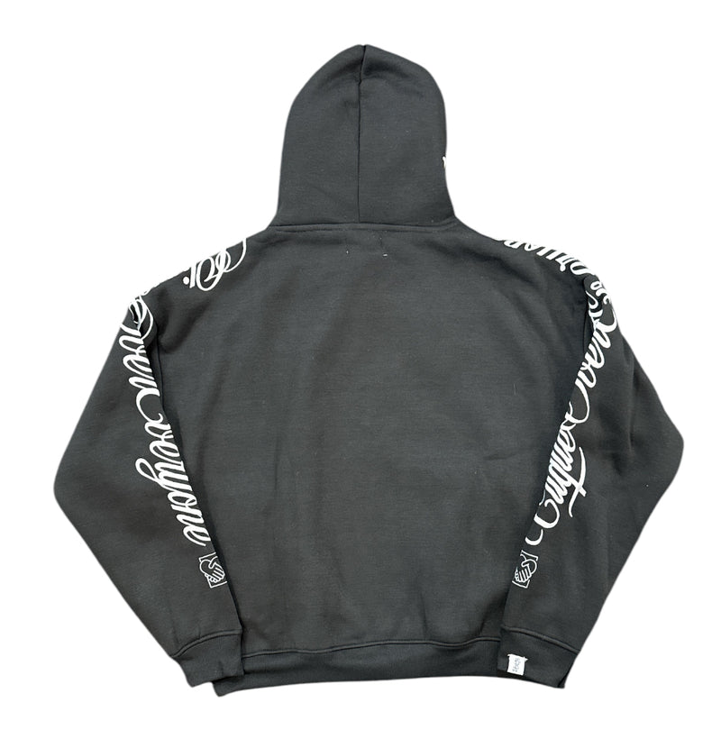 Highly Undrtd 'Clique Over Everyone' Embroidered Hoodie (Black) UF4668