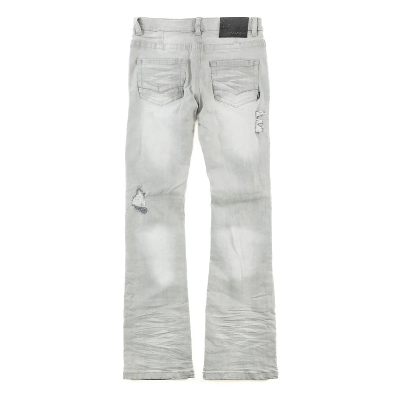 Makobi Kids "Jacob" Stacked Denim (Gray) B1979