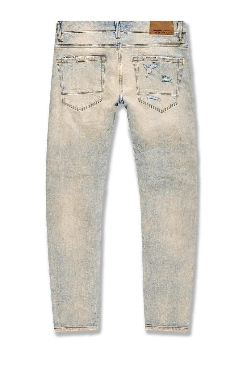 Jordan Craig Collins 'Elmhurst' Heavy Shredded Denim (Antique) JC1208 - FRESH N FITTED-2 INC