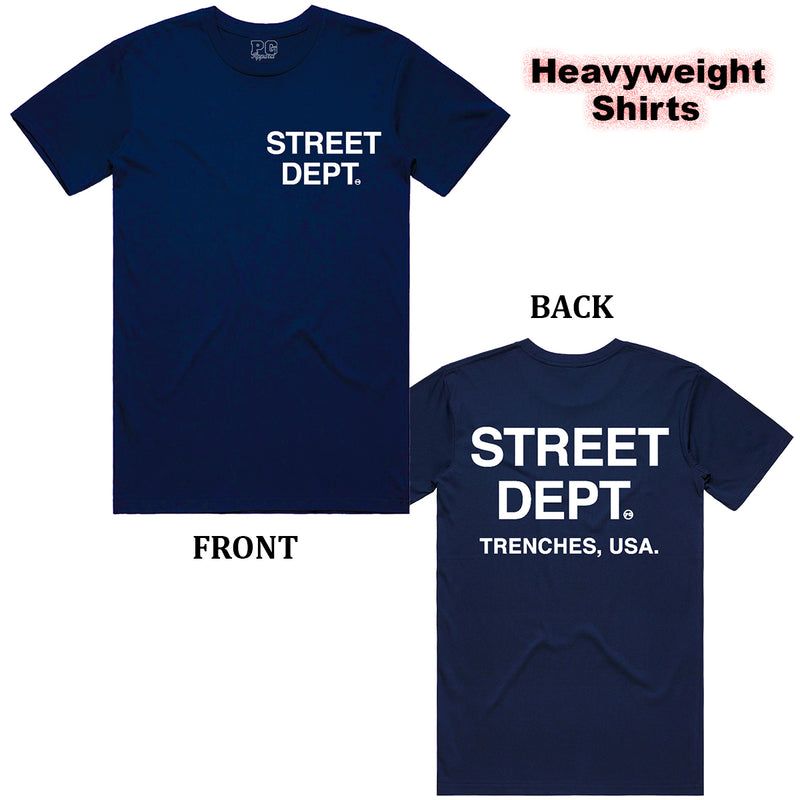 PG Apparel 'Street Dept' T-Shirt (Navy Blue) STDPT100