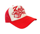 7M 'INTL' Trucker Hat (White/Red) - FRESH N FITTED