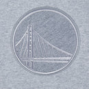 Pro Standard Golden State Warriors Reverse French Terry Fleece Hoodie (Dark Heather Grey) BGW5515877