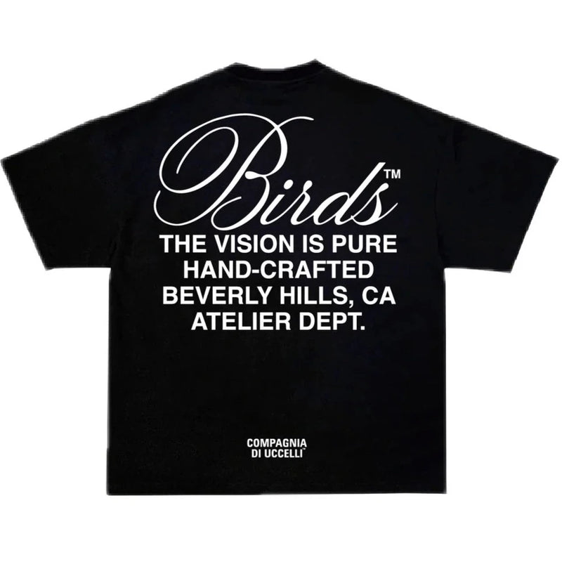 Birds "Beverly Hills" Onyx Oversized Ultra-Premium Box S/S T-Shirt