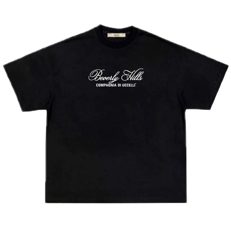 Birds "Beverly Hills" Onyx Oversized Ultra-Premium Box S/S T-Shirt