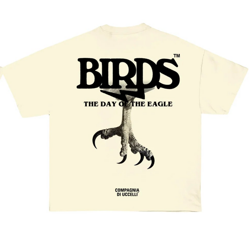 Birds "Day Of The Eagle 2.0" Ivory Oversized Ultra Premium S/S T-Shirt