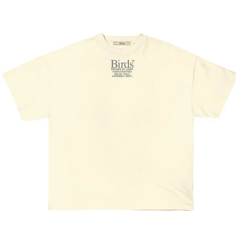 Birds "Utility Lines" Ivory Oversized Ultra-Premium Box S/S T-Shirt