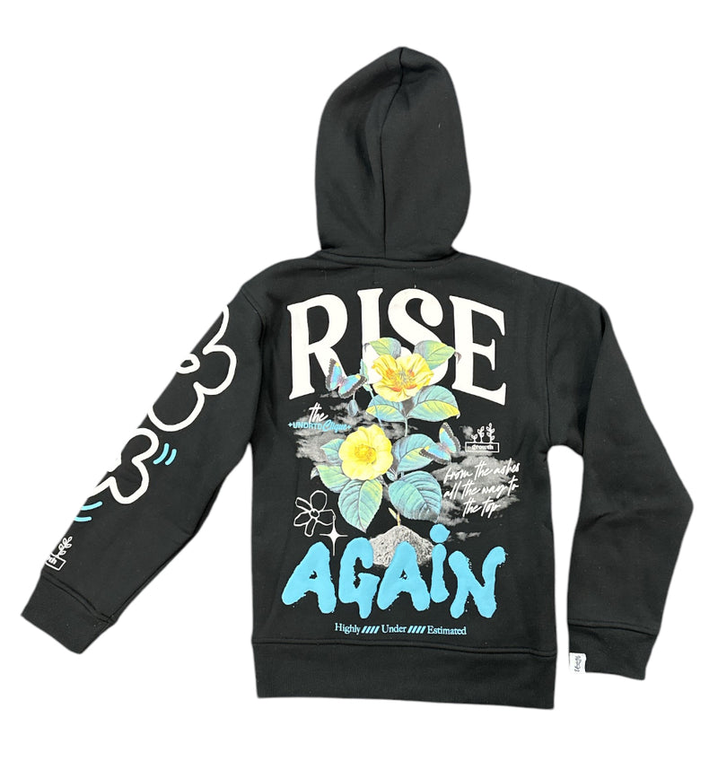 Highly Undrtd Kids 'Rise Again' Hoodie (Black) UF4657K