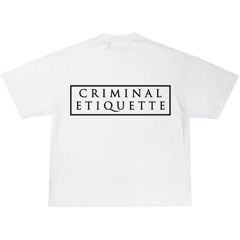 Criminal Etiquette 'Keep Your Hands Clean' T-Shirt (White)