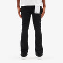 Copper Rivet '3D Whiskered' Flare Twill Denim (Black) 533205 - FRESH N FITTED