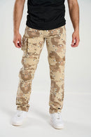 Taker 'Multi Pocket' Slim Straight Camo Pants (Desert Camo) T4093