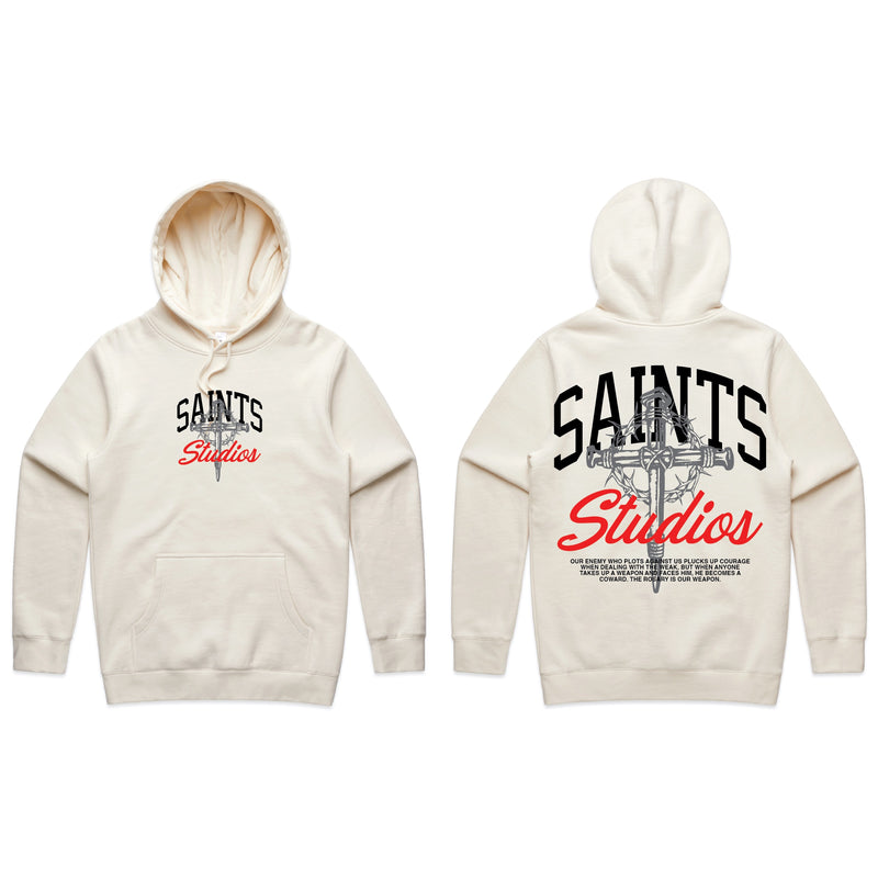 Saint Studio 'The Rosary' Hoodie (Cream)